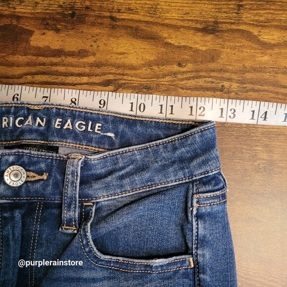 American Eagle Jeans 0 S Jegging Super Hi Rise 360 Next Level Stretch Denim - Picture 7 of 12